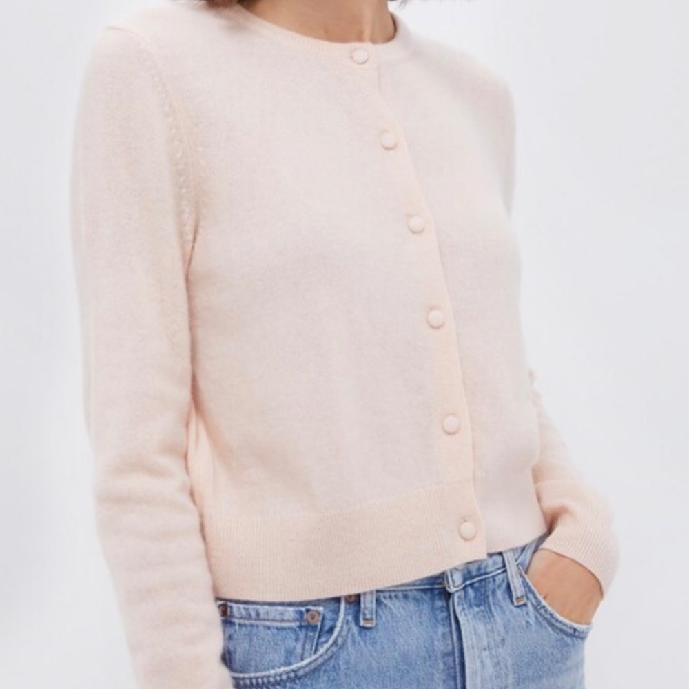 NEW NWT Tuckernuck Riley Cashmere Cardigan, Soft Pink